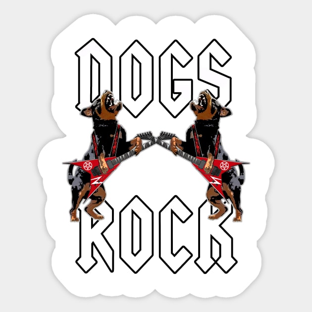 Dogs Rock #6 Sticker by SiSuSiSu